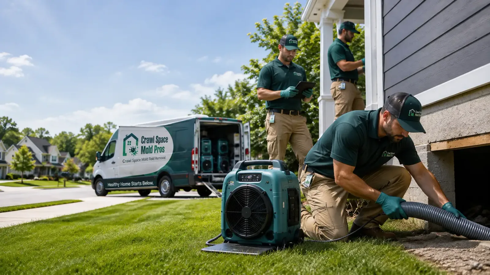 Crawl Space Mold Removal in Rutland, MA